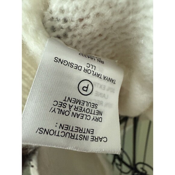 Tanya Taylor Ally Knit Pullover Sweater S White Twisted Alpaca Wool Long Sleeve - Picture 7 of 7